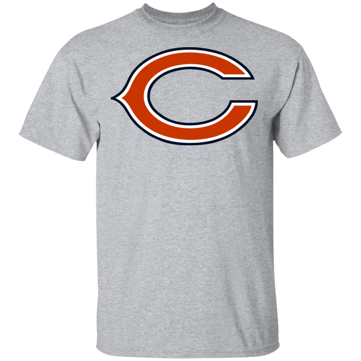 Gildan Chicago Bears C Logo T-Shirt Sport Grey S