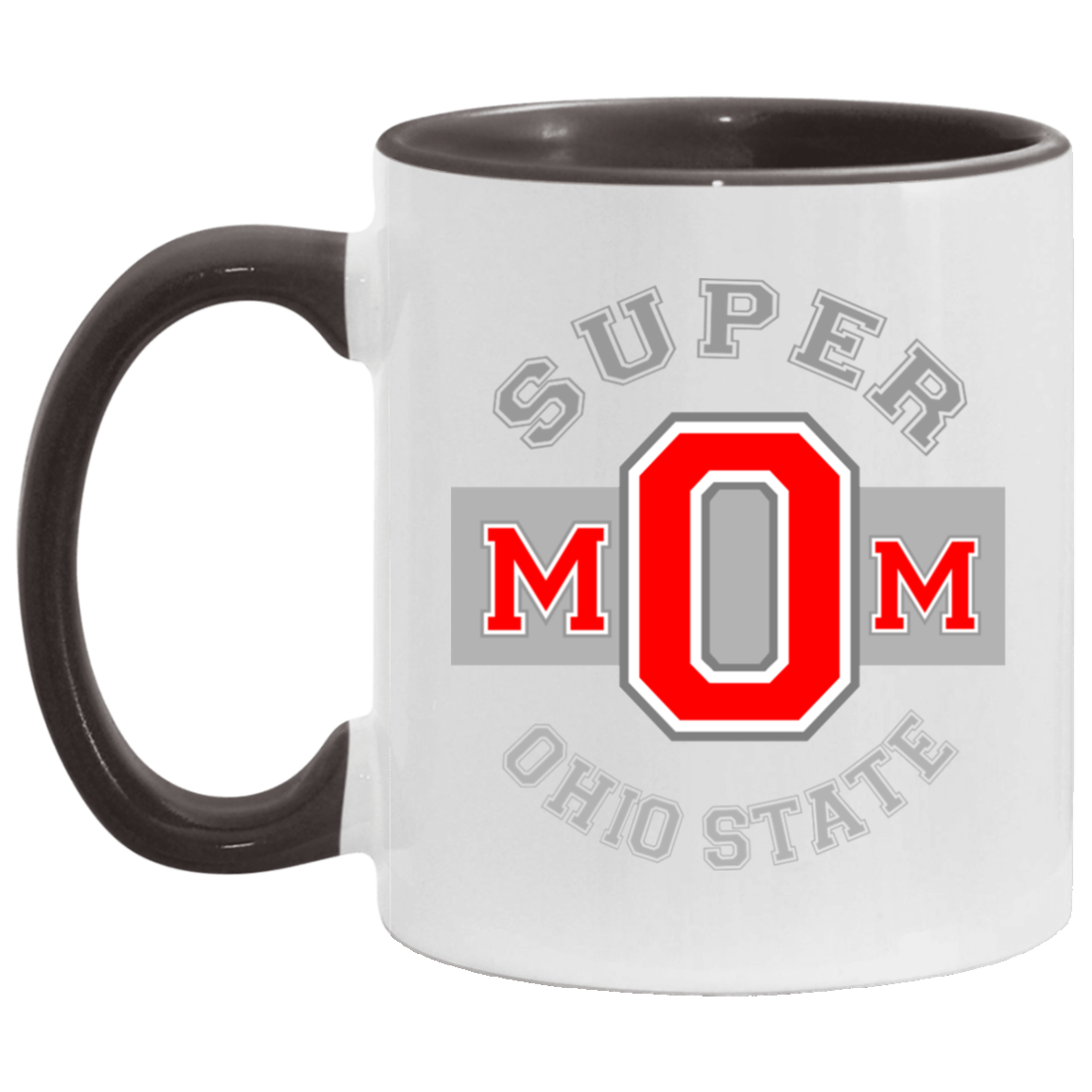 Gray Ohio State Mom Mug